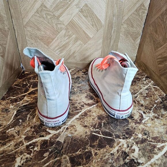 Converse women's All Star hi-top fashion dirty look size 7.     206 - Picture 7 of 12